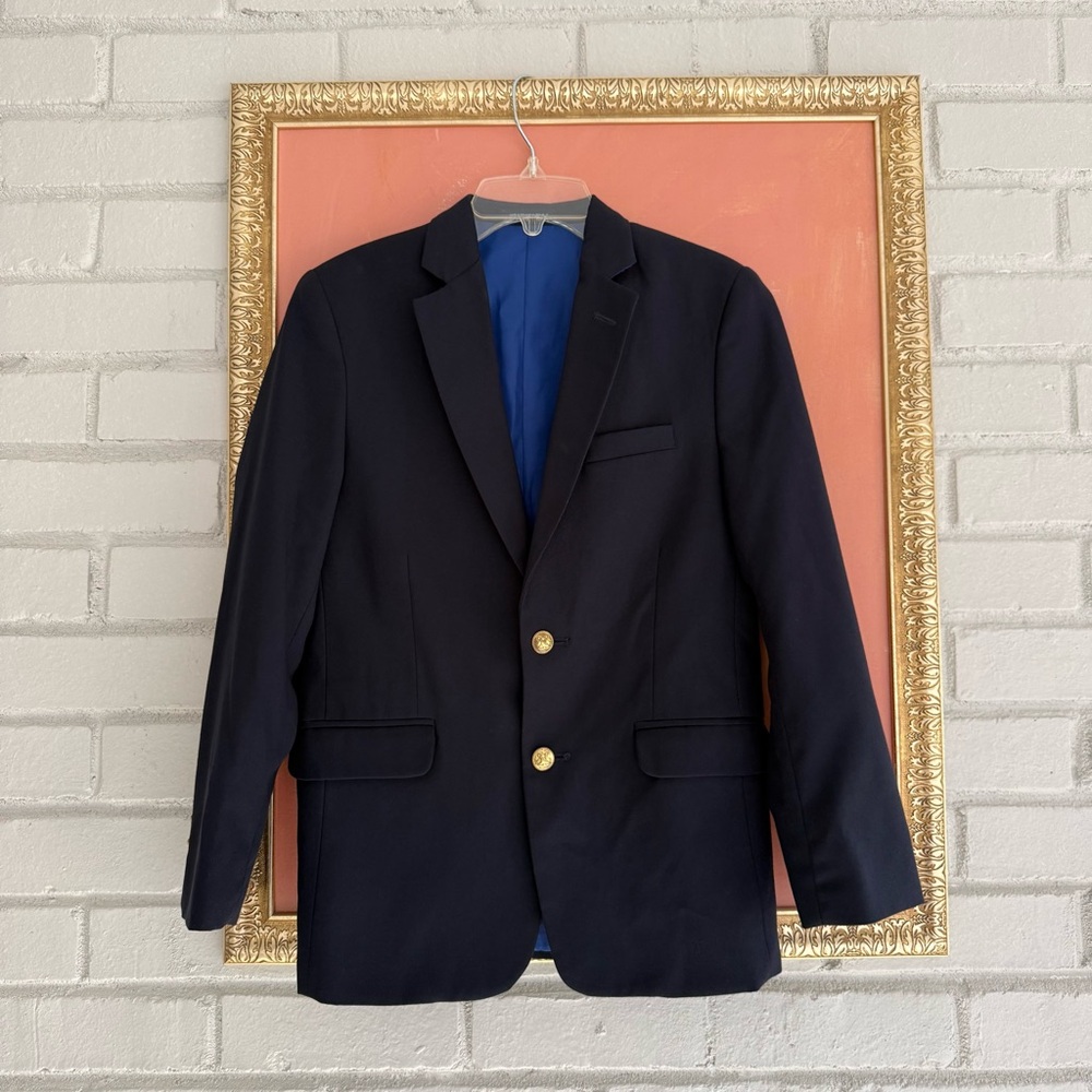 Nautica Boys Navy Blue Suit Jacket